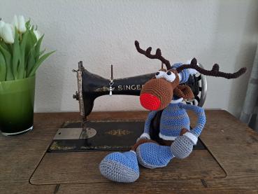 Rentier Rudolf - Häkelfigur